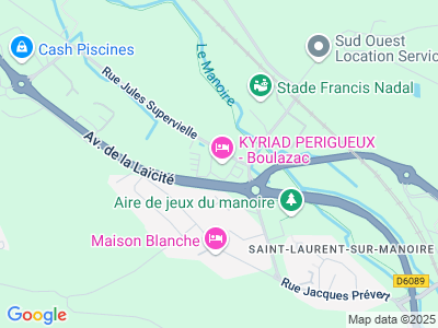 Plan Google Stage recuperation de points à Boulazac proche de Périgueux