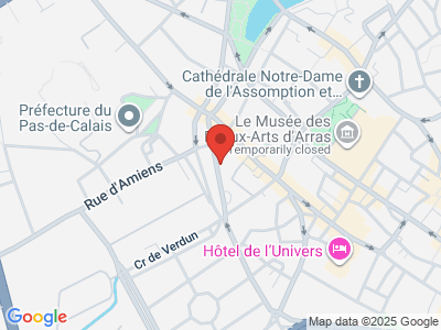 Plan Google Stage recuperation de points à Arras