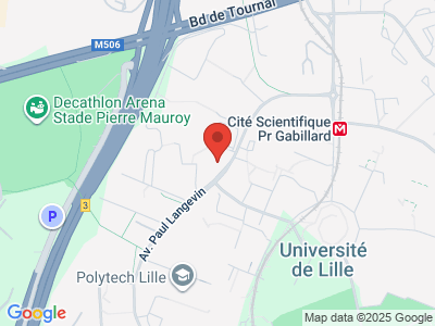 Plan Google Stage recuperation de points à Villeneuve-d'Ascq proche de Roubaix