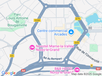 Plan Google Stage recuperation de points à Noisy-le-Grand proche de Chelles