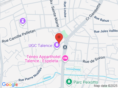 Plan Google Stage recuperation de points à Talence proche de Pessac