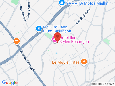 Plan Google Stage recuperation de points à Besançon