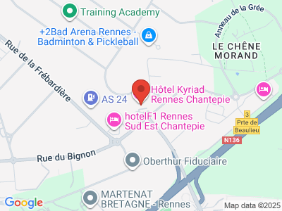 Plan Google Stage recuperation de points à Chantepie