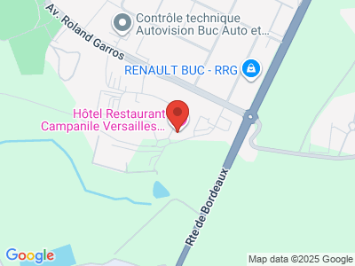 Plan Google Stage recuperation de points à Buc proche de Versailles