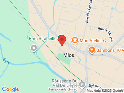 Plan Google Stage recuperation de points à Mios proche de La Teste-de-Buch