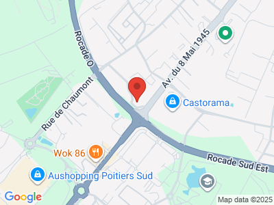 Plan Google Stage recuperation de points à Poitiers