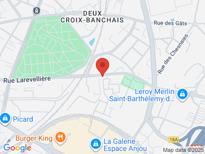 Plan Google Stage recuperation de points à Angers