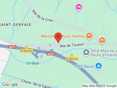 Plan Google Stage recuperation de points à Hyères