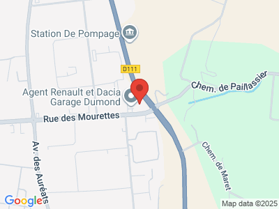 Plan Google Stage recuperation de points à Valence proche de Romans-sur-Isère