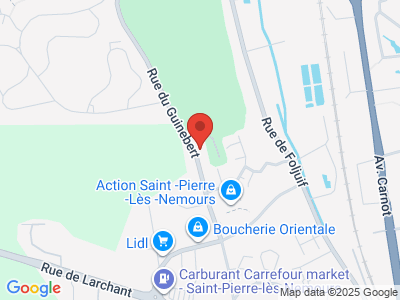 Plan Google Stage recuperation de points à Saint-Pierre-lès-Nemours proche de Montargis