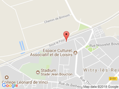 Plan Google Stage recuperation de points à Witry-lès-Reims proche de Châlons-en-Champagne