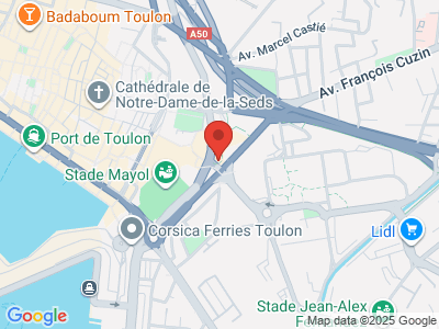 Plan Google Stage recuperation de points à Toulon