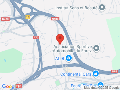 Plan Google Stage recuperation de points à Saint-Étienne proche de Montbrison