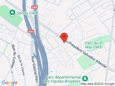 Plan Google Stage recuperation de points à Villejuif proche de Rungis