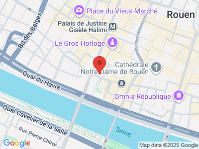 Plan Google Stage recuperation de points à Rouen proche de Saint-Étienne-du-Rouvray