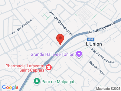 Plan Google Stage recuperation de points à Union proche de Balma