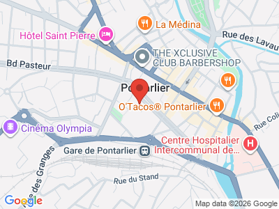 Plan Google Stage recuperation de points à Pontarlier