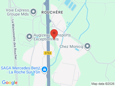 Plan Google Stage recuperation de points à Bellevigny proche de Challans