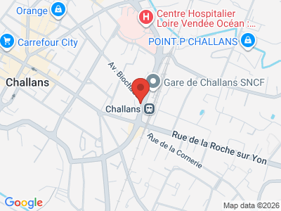 Plan Google Stage recuperation de points à Challans proche de Pornic
