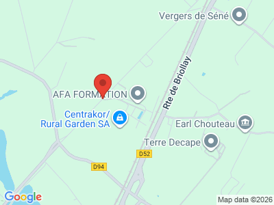 Plan Google Stage recuperation de points à Écouflant proche de Angers