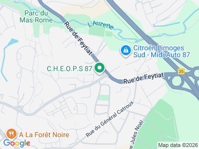 Plan Google Stage recuperation de points à Limoges