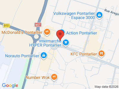 Plan Google Stage recuperation de points à Pontarlier