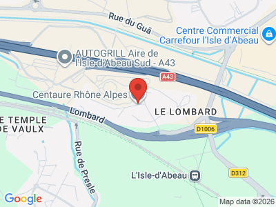 Plan Google Stage recuperation de points à Isle-d'Abeau proche de Saint-André-le-Gaz