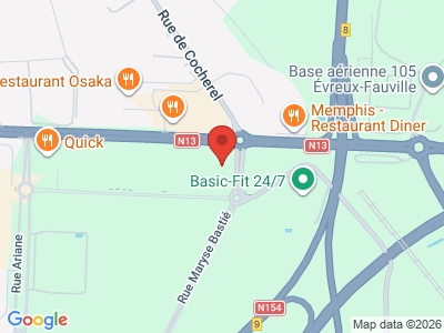 Plan Google Stage recuperation de points à Vieil-Évreux proche de Aigle