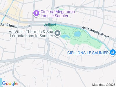 Plan Google Stage recuperation de points à Lons-le-Saunier