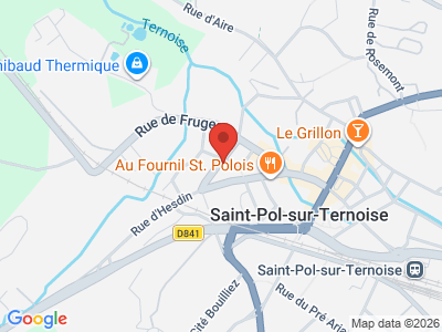 Plan Google Stage recuperation de points à Saint-Pol-sur-Ternoise proche de Montreuil