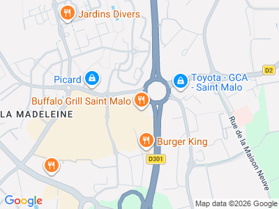 Plan Google Stage recuperation de points à Saint-Malo proche de Dinan