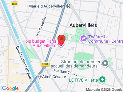 Plan Google Stage recuperation de points à Aubervilliers proche de Bobigny