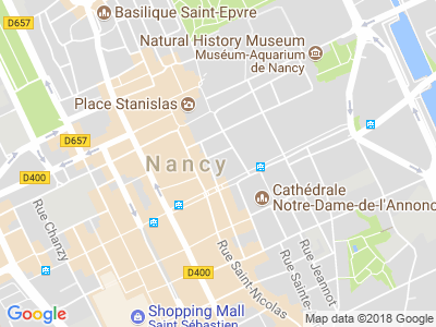 Plan Google Stage recuperation de points à Nancy proche de Heillecourt