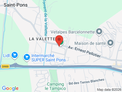Plan Google Stage recuperation de points à Barcelonnette proche de Gap