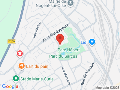 Plan Google Stage recuperation de points à Nogent-sur-Oise proche de Compiègne