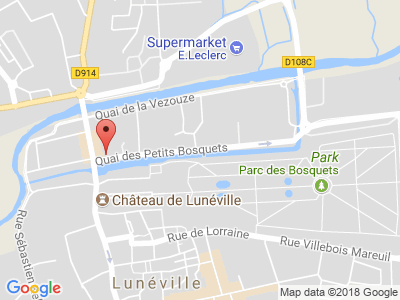 Plan Google Stage recuperation de points à Lunéville proche de Vandoeuvre-lès-Nancy