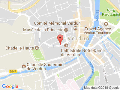 Plan Google Stage recuperation de points à Verdun proche de Charleville-Mézières