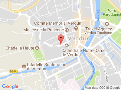 Plan Google Stage recuperation de points à Verdun proche de Sedan