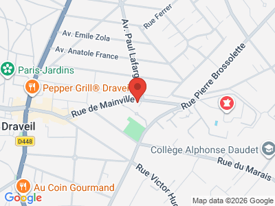 Plan Google Stage recuperation de points à Draveil proche de Juvisy-sur-Orge