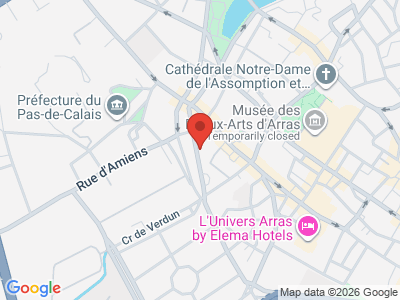 Plan Google Stage recuperation de points à Arras