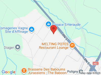 Plan Google Stage recuperation de points à Poligny proche de Lons-le-Saunier