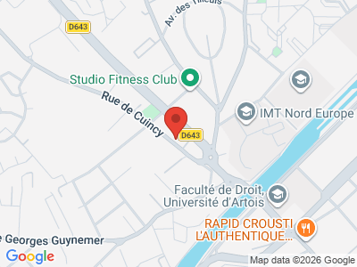 Plan Google Stage recuperation de points à Douai proche de Orchies