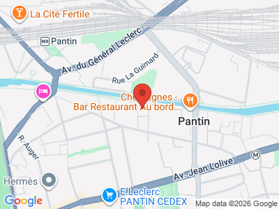 Plan Google Stage recuperation de points à Pantin proche de Bobigny
