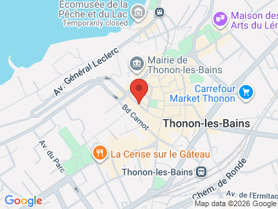 Plan Google Stage recuperation de points à Thonon-les-Bains proche de Annemasse