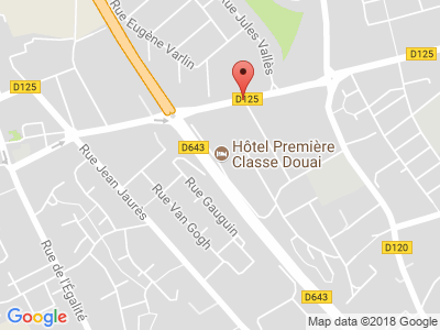 Plan Google Stage recuperation de points à Cuincy proche de Douai