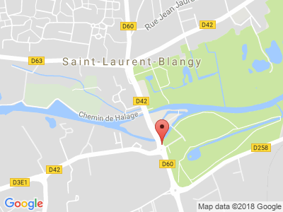 Plan Google Stage recuperation de points à Saint-Laurent-Blangy proche de Liévin