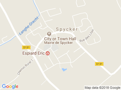 Plan Google Stage recuperation de points à Spycker proche de Saint-Omer