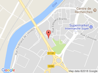 Plan Google Stage recuperation de points à Compiègne proche de Crépy-en-Valois