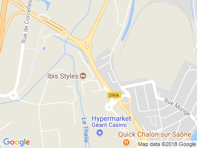 Plan Google Stage recuperation de points à Chalon-sur-Saône proche de Lux
