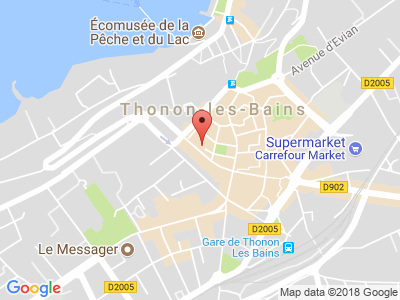 Plan Google Stage recuperation de points à Thonon-les-Bains